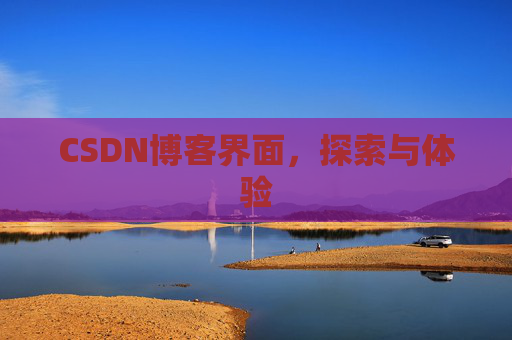 CSDN博客界面，探索与体验